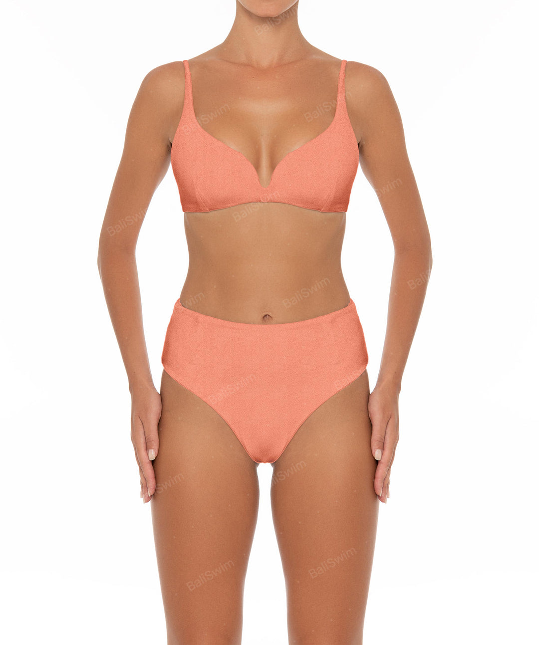 BSWS-B40 Darted High Rise Bikini Bottom