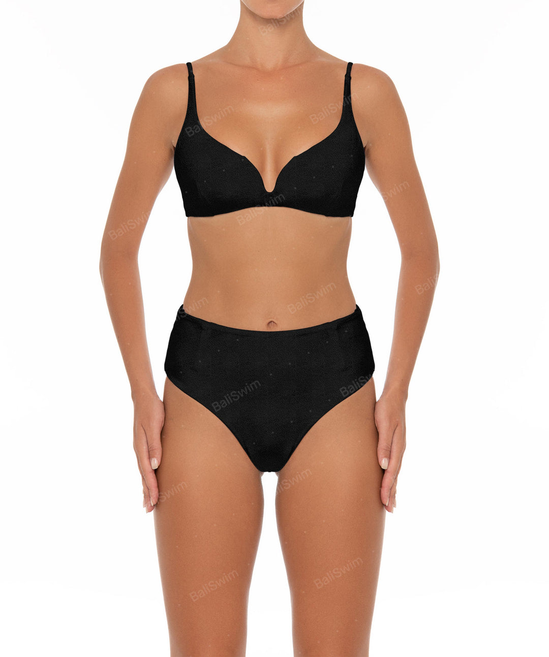 BSWS-B40 Darted High Rise Bikini Bottom