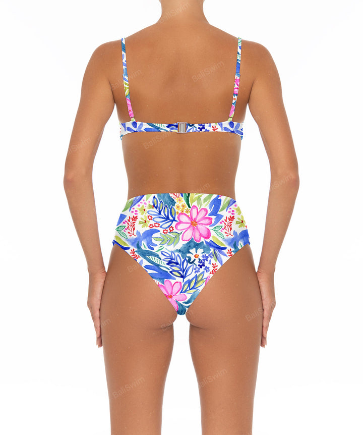 BSWS-B40 Darted High Rise Bikini Bottom