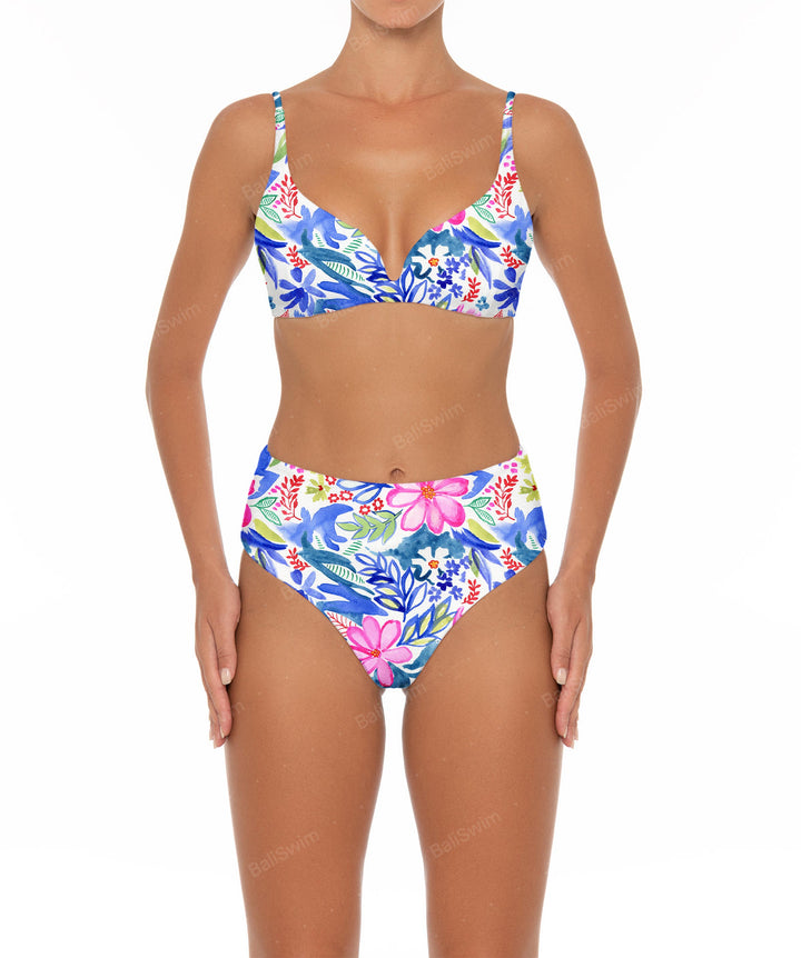 BSWS-B40 Darted High Rise Bikini Bottom