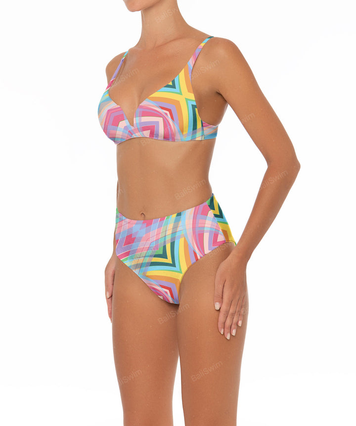 BSWS-B40 Darted High Rise Bikini Bottom