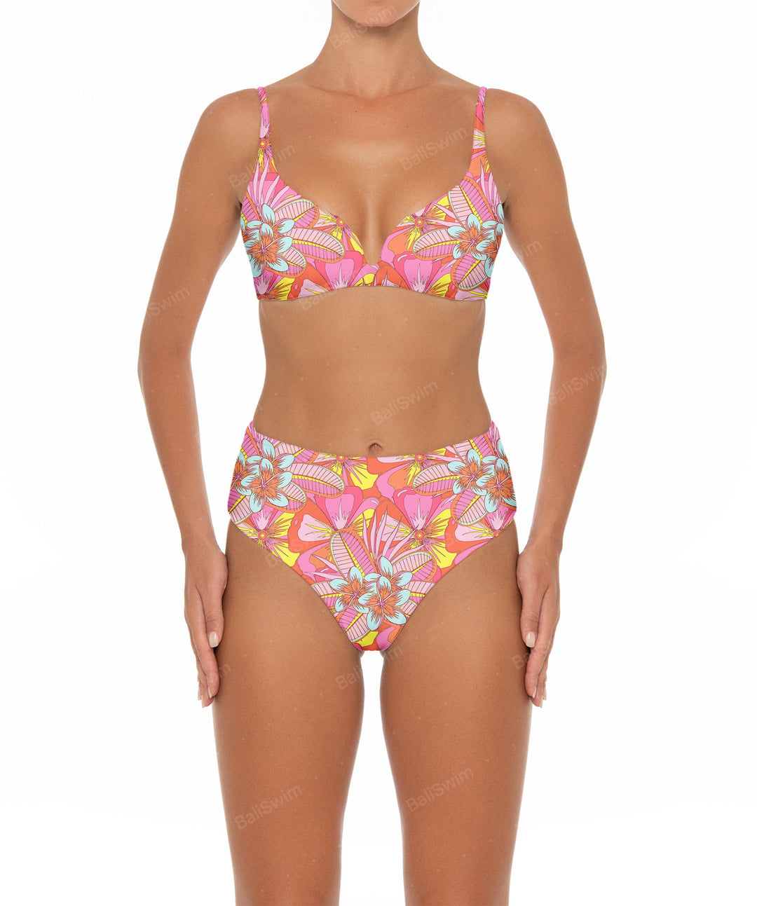 BSWS-B40 Darted High Rise Bikini Bottom