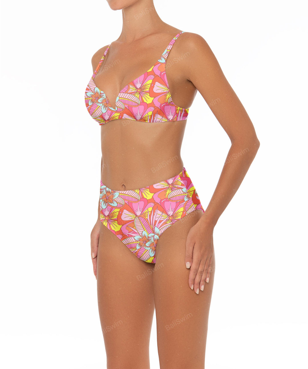BSWS-B40 Darted High Rise Bikini Bottom