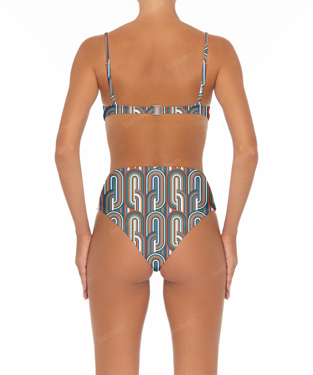 BSWS-B40 Darted High Rise Bikini Bottom