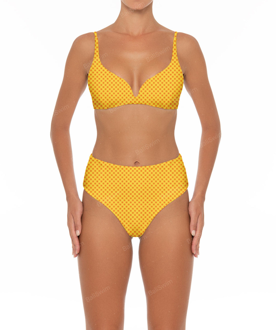 BSWS-B40 Darted High Rise Bikini Bottom