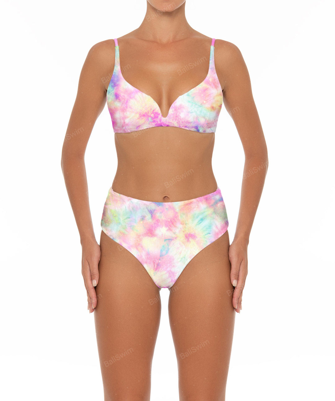 BSWS-B40 Darted High Rise Bikini Bottom