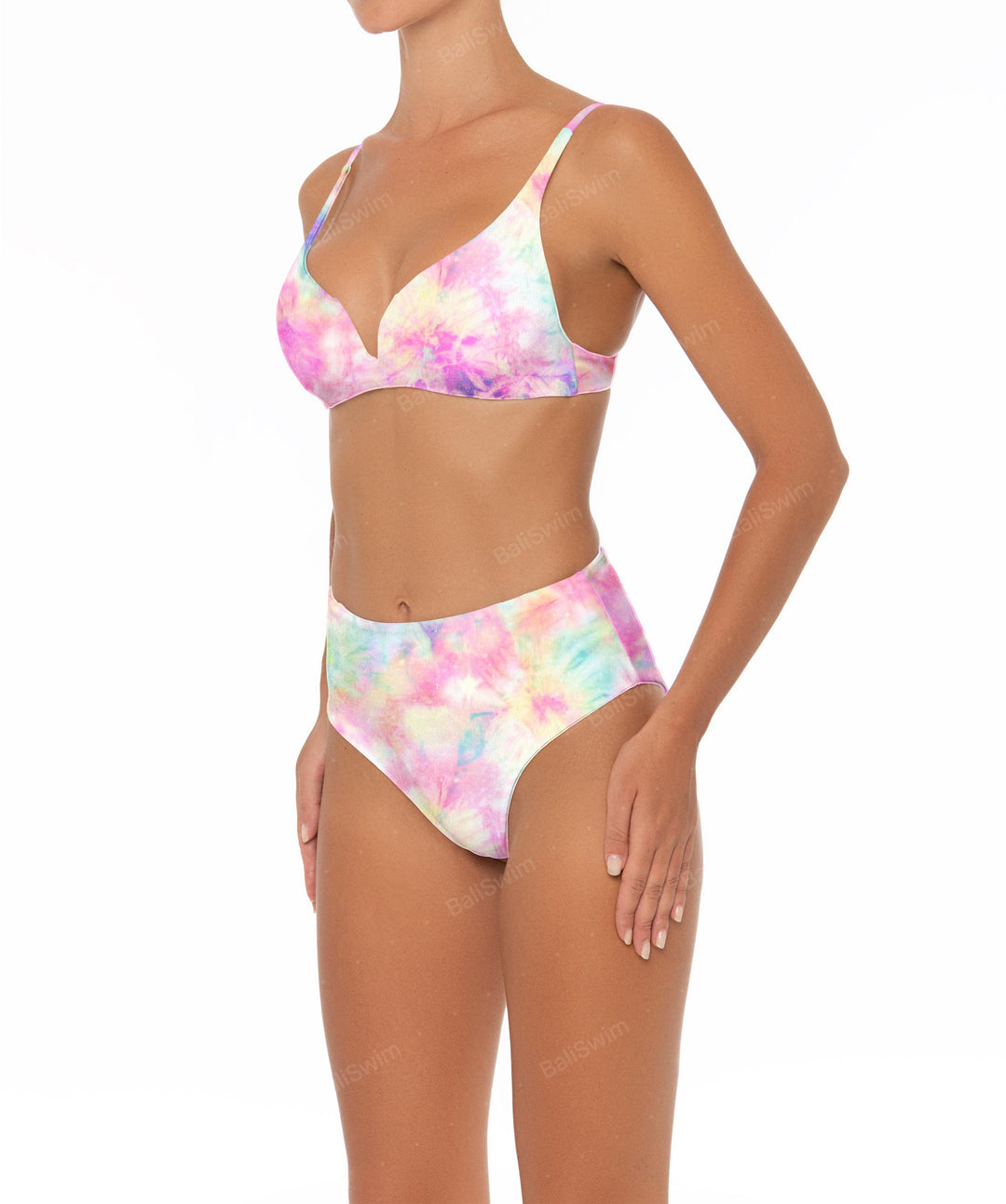 BSWS-B40 Darted High Rise Bikini Bottom