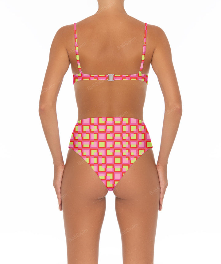 BSWS-B40 Darted High Rise Bikini Bottom