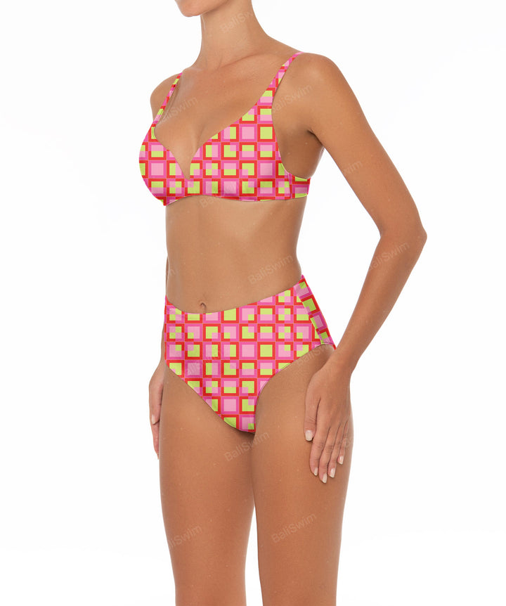BSWS-B40 Darted High Rise Bikini Bottom