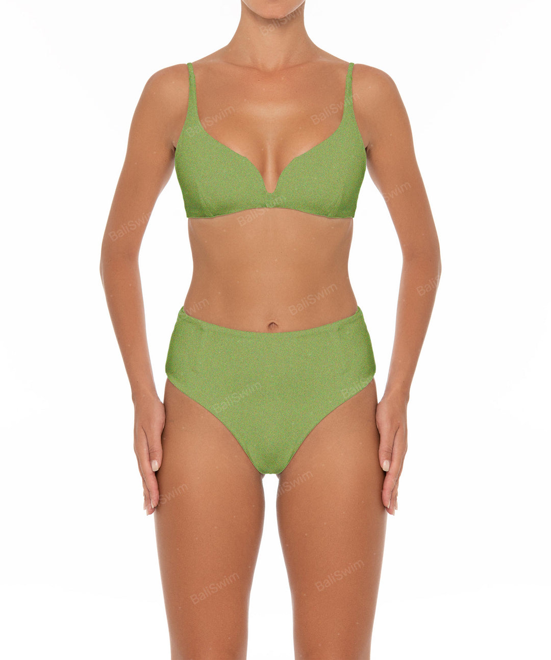 BSWS-B40 Darted High Rise Bikini Bottom