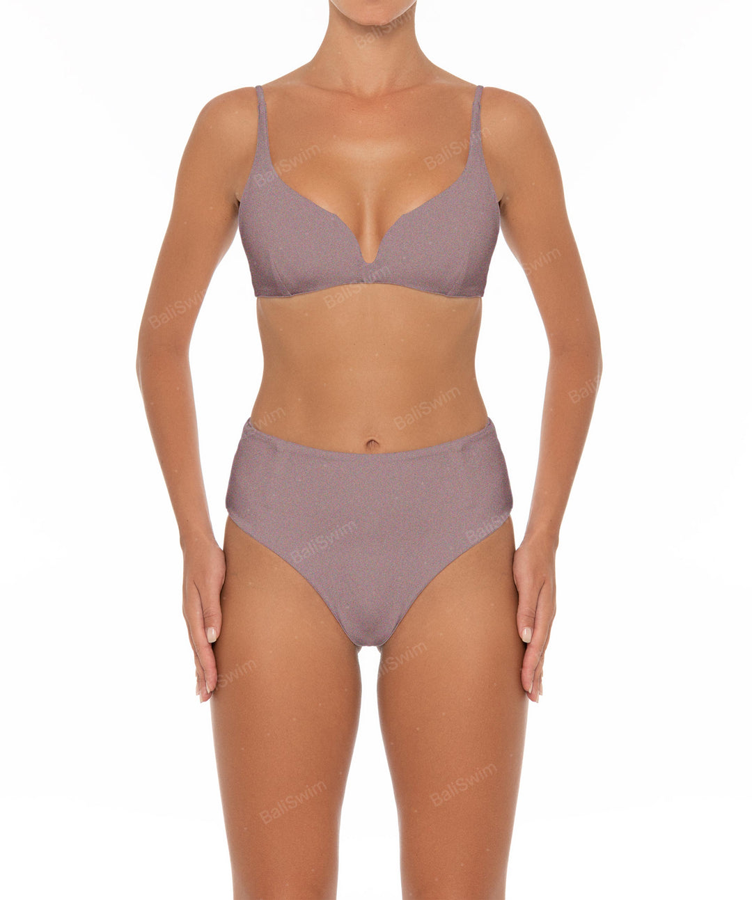 BSWS-B40 Darted High Rise Bikini Bottom