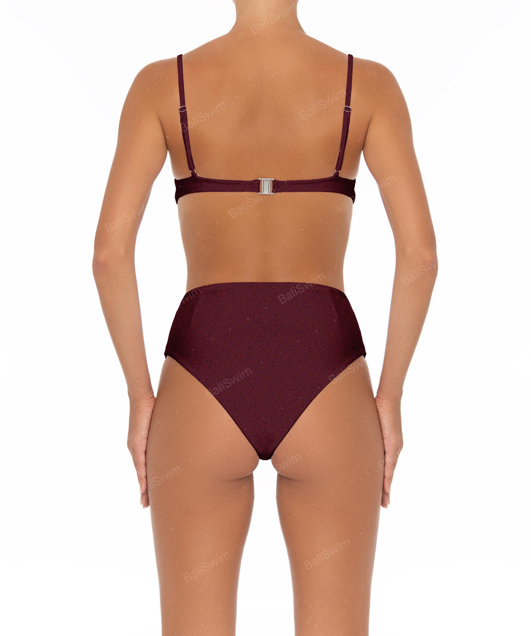 BSWS-B40 Darted High Rise Bikini Bottom