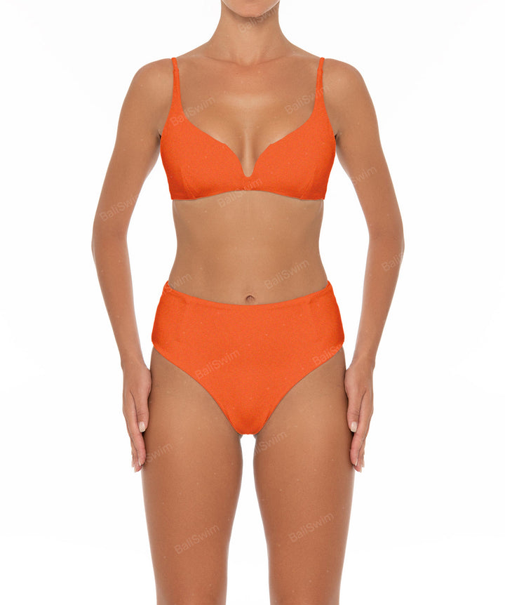 BSWS-B40 Darted High Rise Bikini Bottom