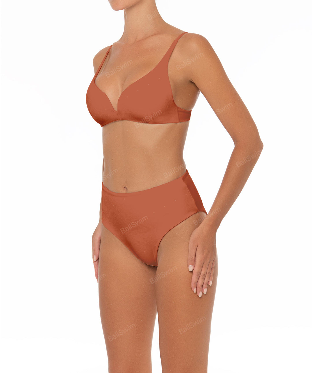 BSWS-B40 Darted High Rise Bikini Bottom