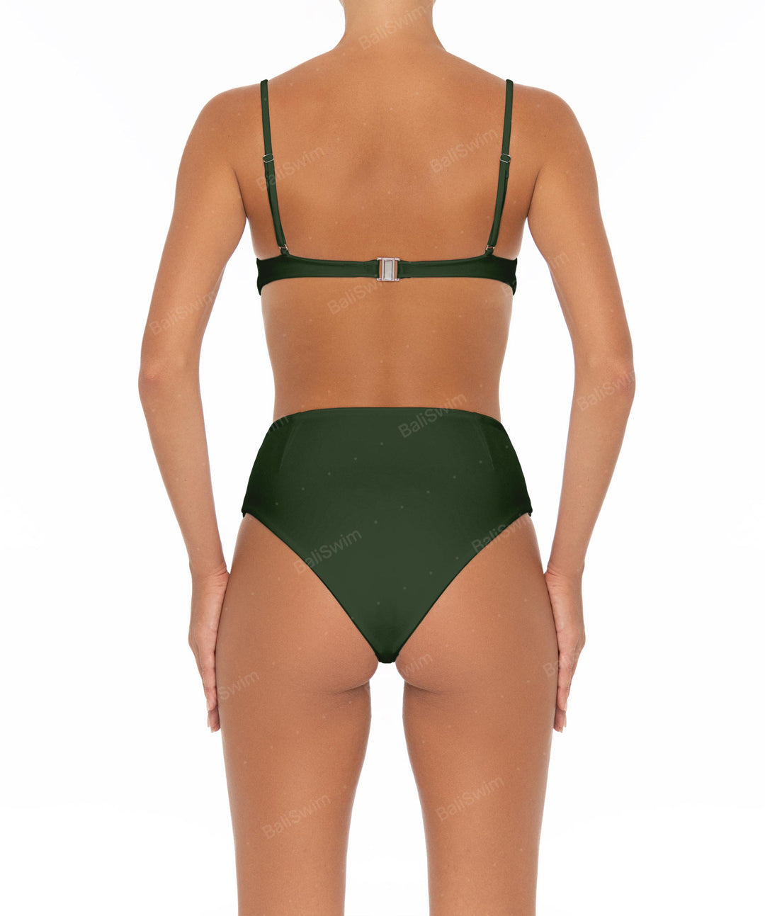 BSWS-B40 Darted High Rise Bikini Bottom