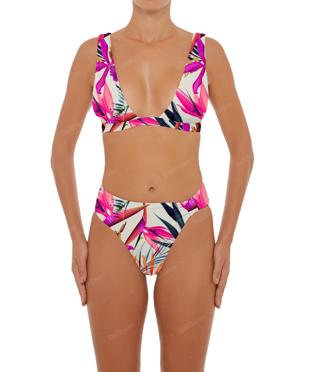 BSWS-T55 Plunge Neck Bikini Top