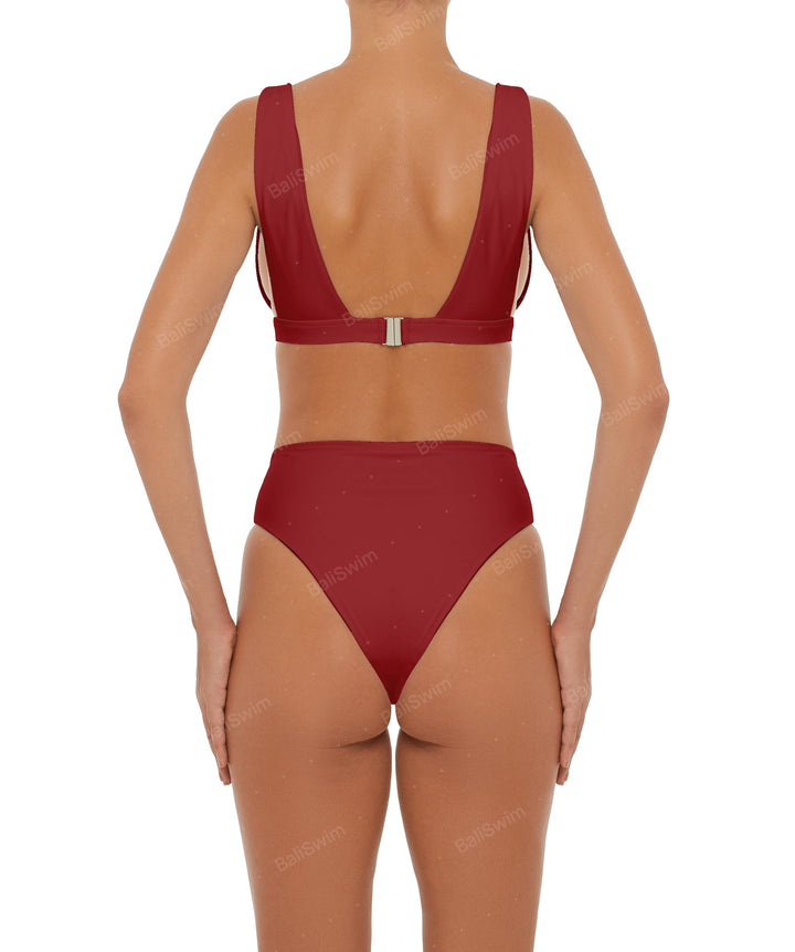 BSWS-T55 Plunge Neck Bikini Top