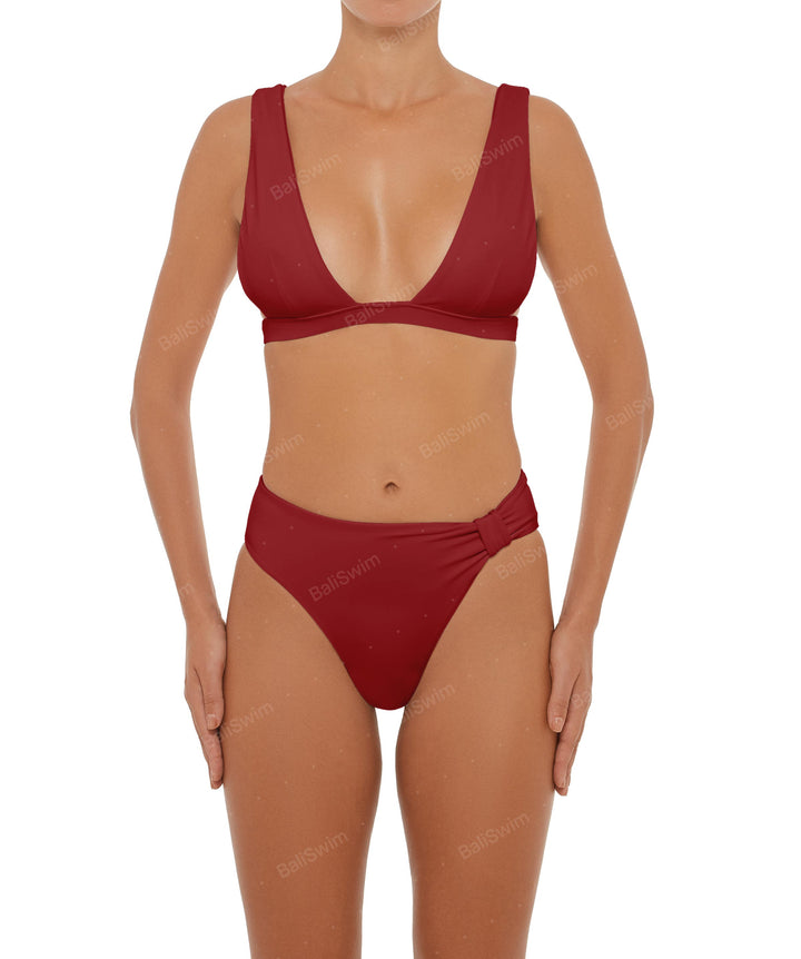 BSWS-T55 Plunge Neck Bikini Top