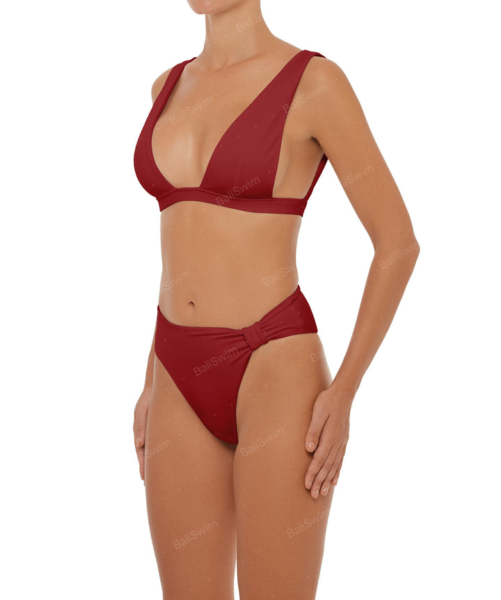 BSWS-T55 Plunge Neck Bikini Top