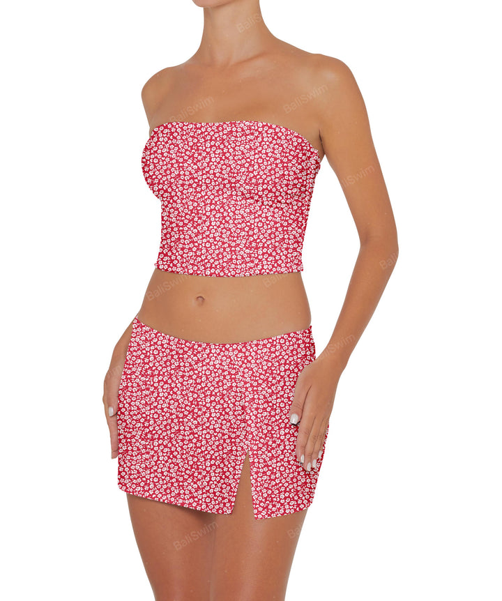 BSWS-T82 Bandeau Tankini Top