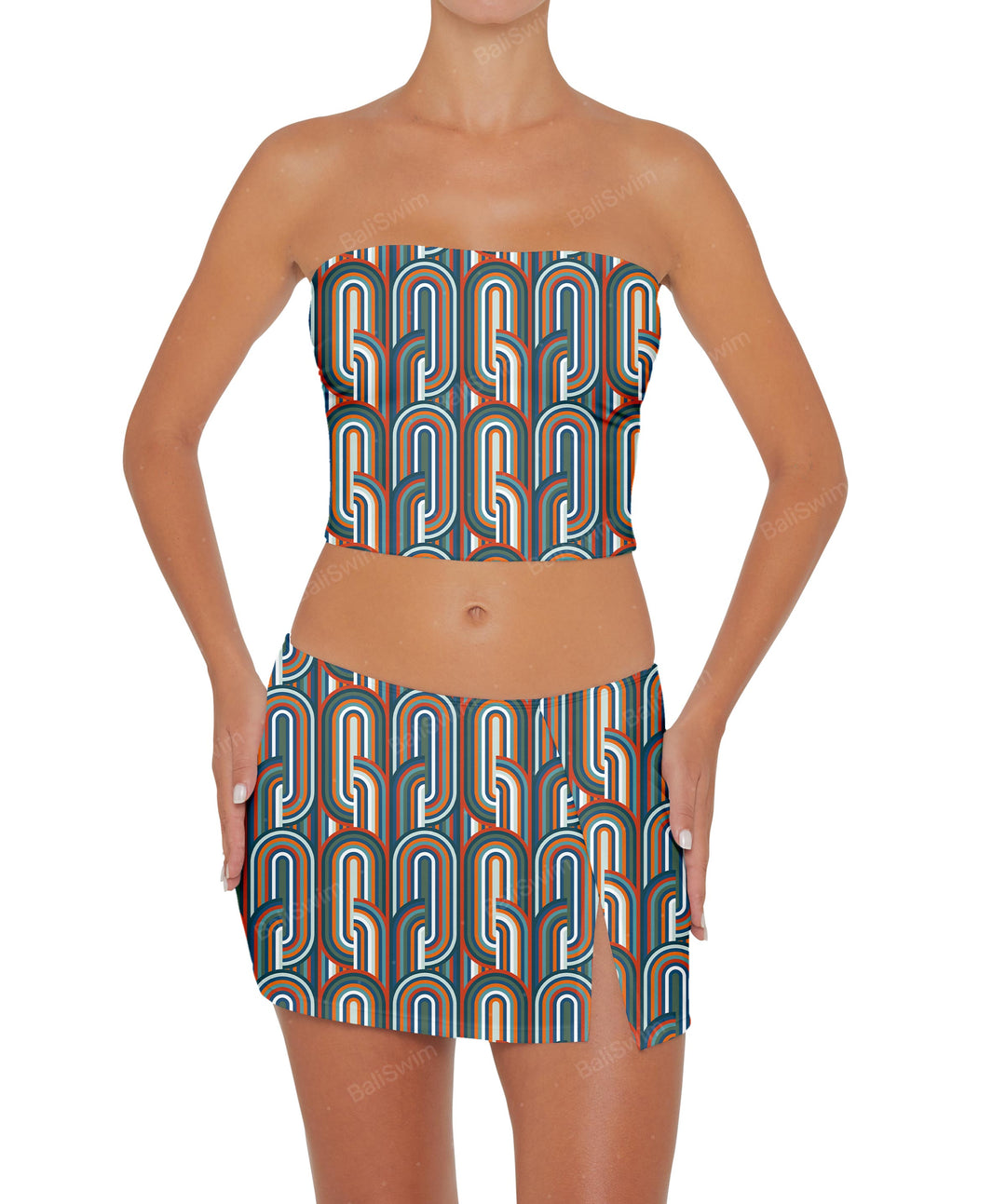 BSWS-T82 Bandeau Tankini Top