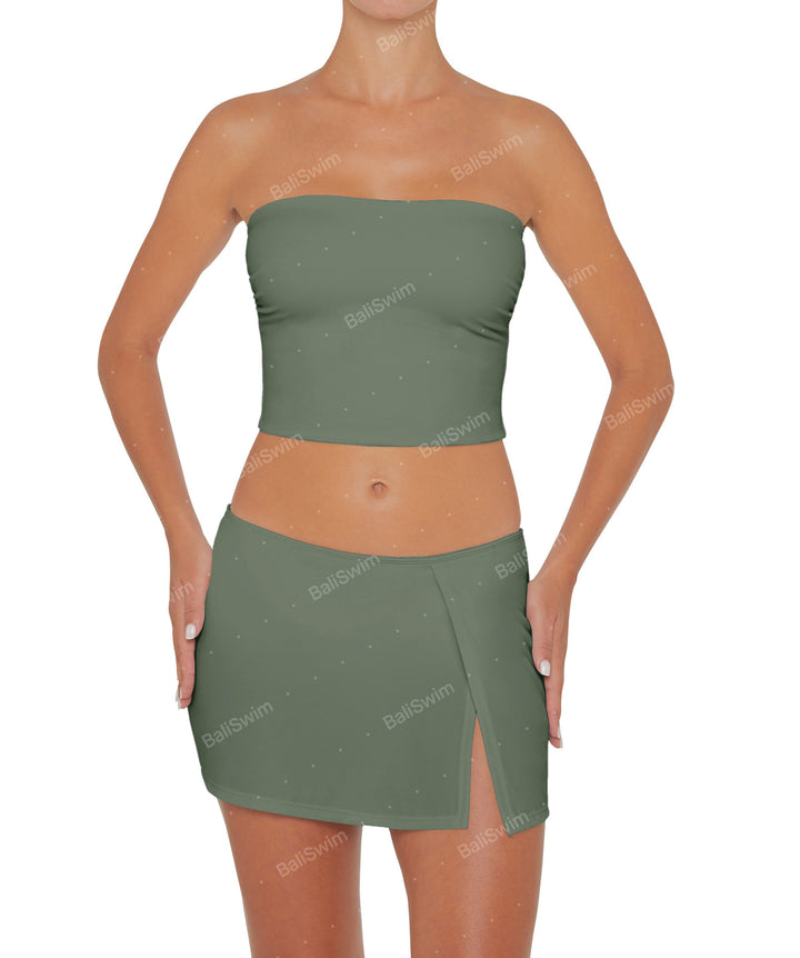 BSWS-T82 Bandeau Tankini Top