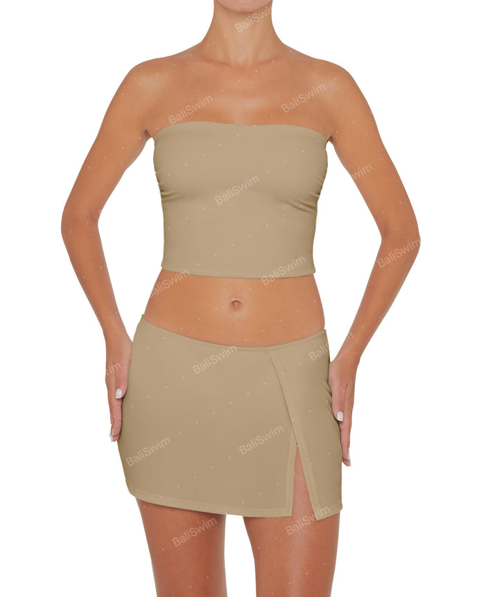 BSWS-T82 Bandeau Tankini Top