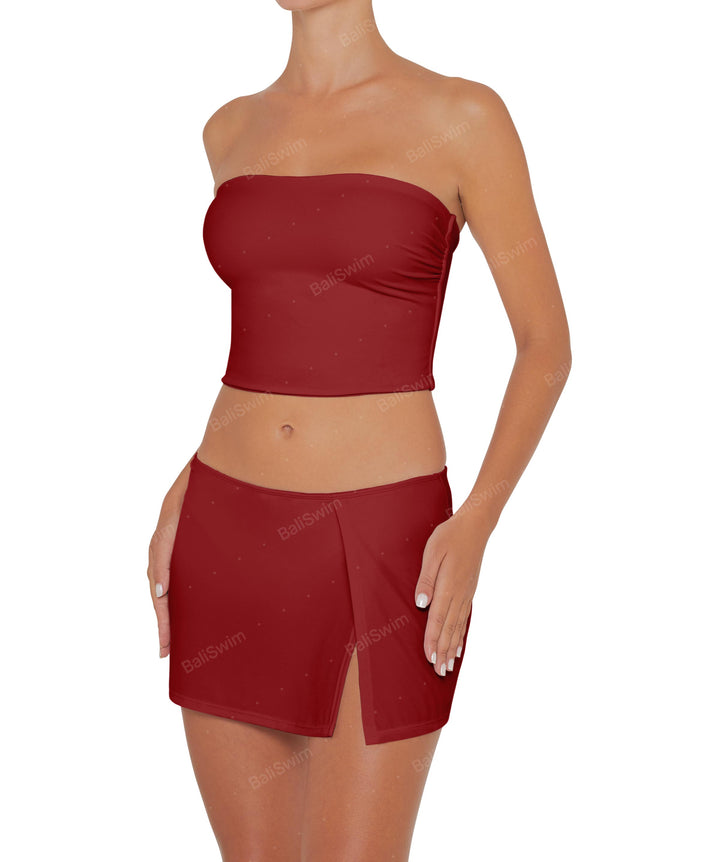 BSWS-T82 Bandeau Tankini Top