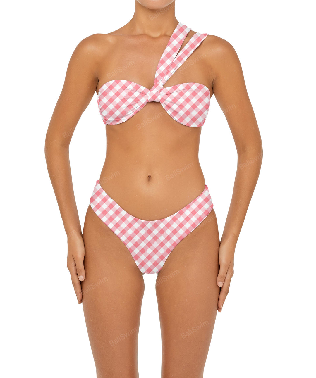 BSWS-T83 Asymmetric Bandeau Bikini Top