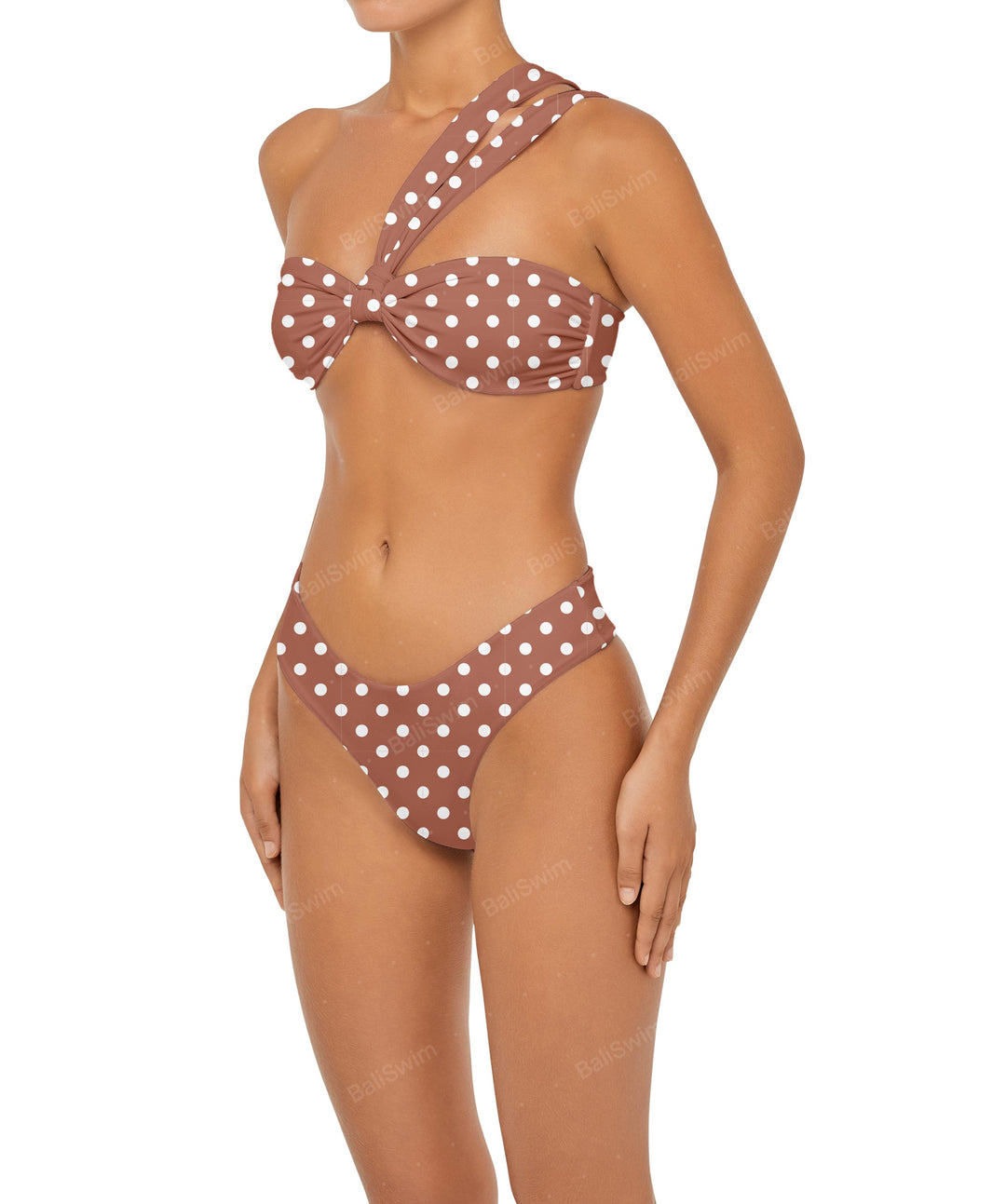 BSWS-T83 Asymmetric Bandeau Bikini Top