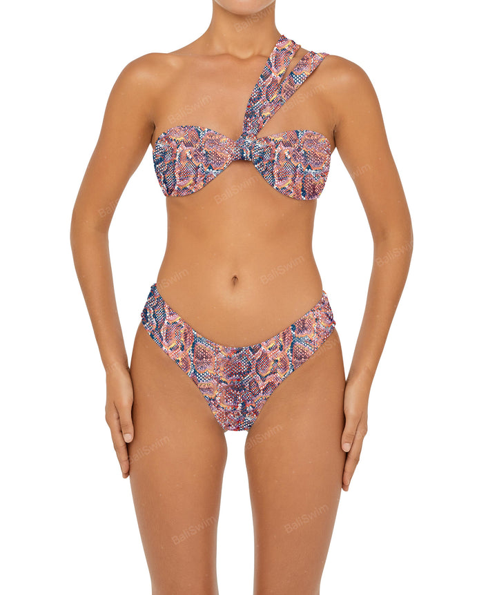 BSWS-T83 Asymmetric Bandeau Bikini Top