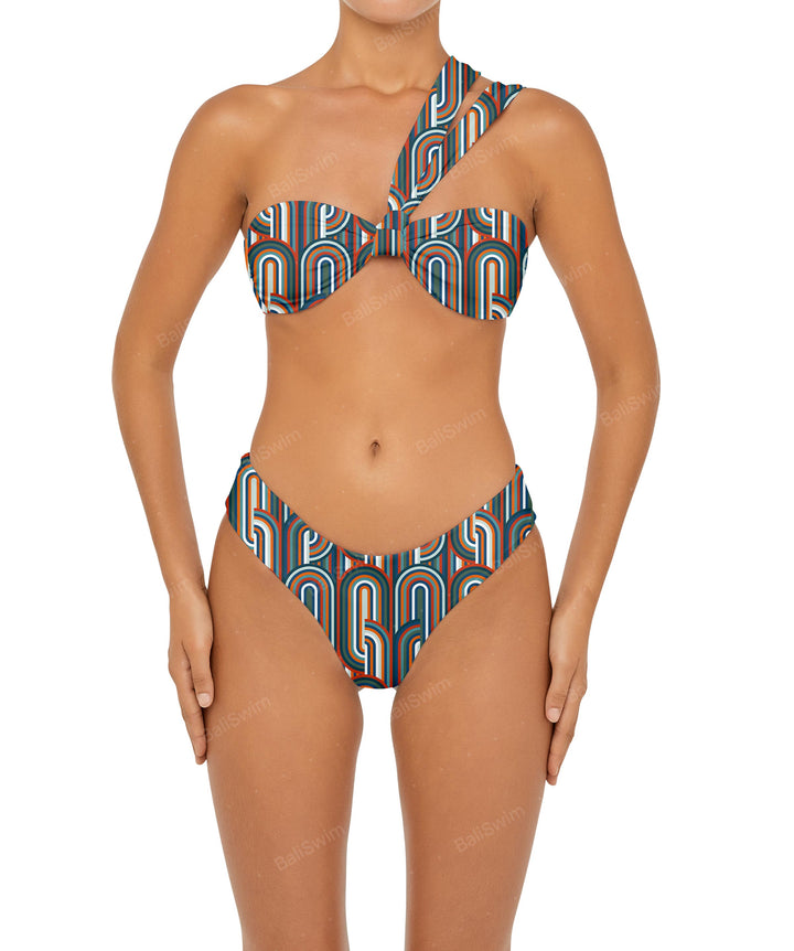 BSWS-T83 Asymmetric Bandeau Bikini Top