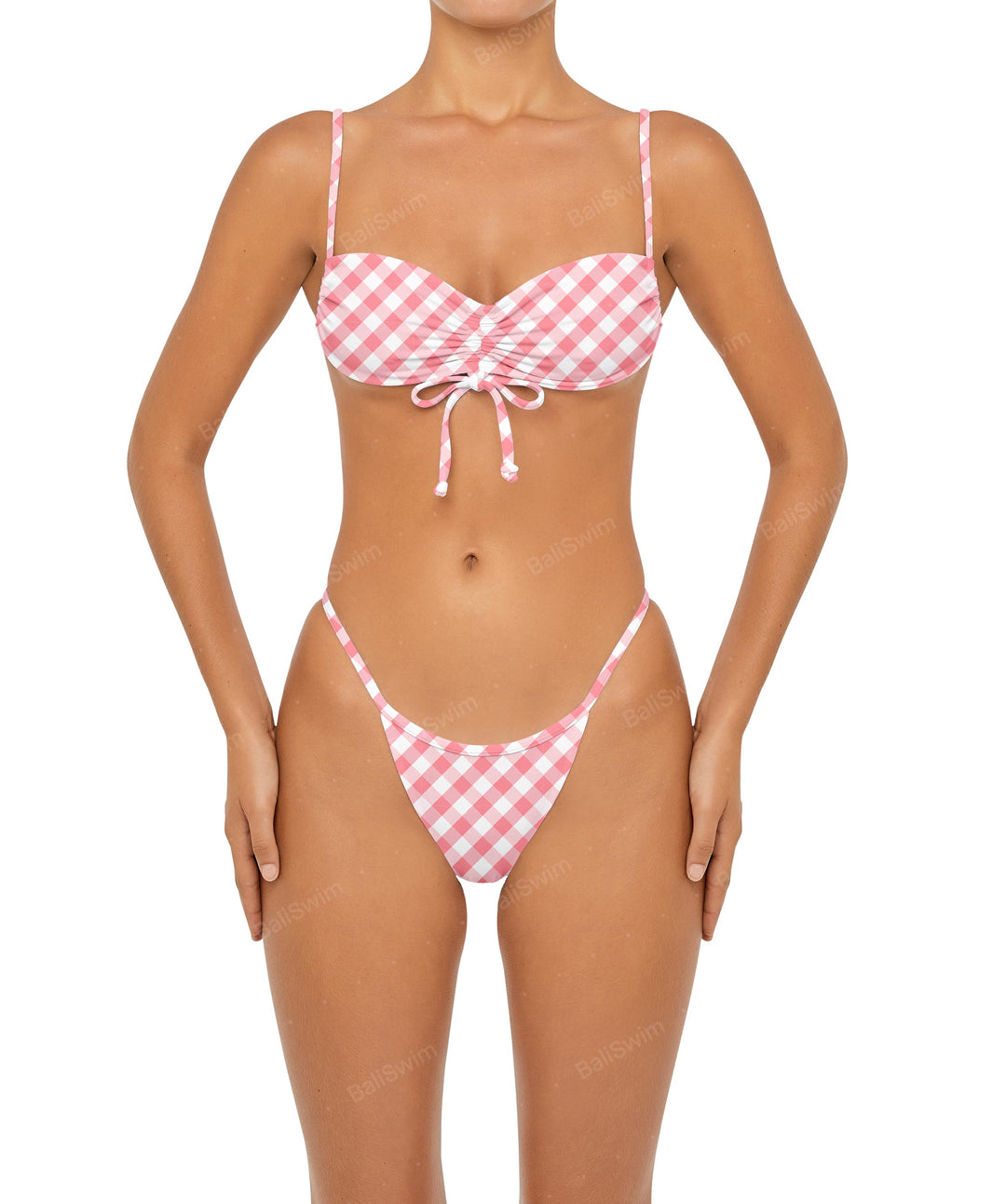 BSWS-T85 Adjustable Gathered Bikini Top