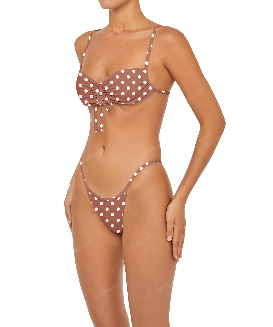 BSWS-T85 Adjustable Gathered Bikini Top