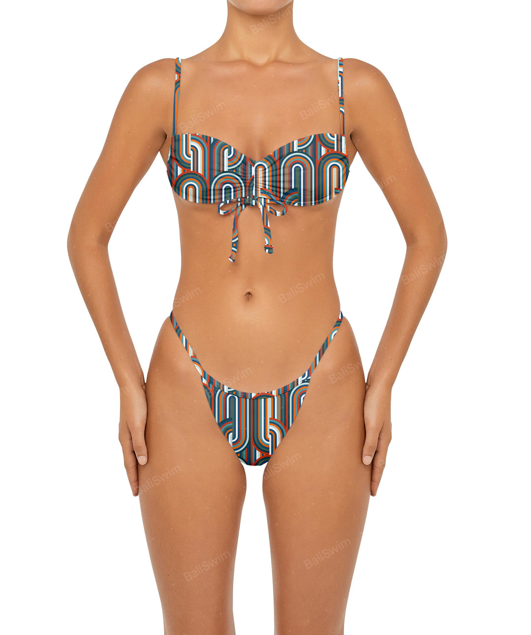 BSWS-T85 Adjustable Gathered Bikini Top