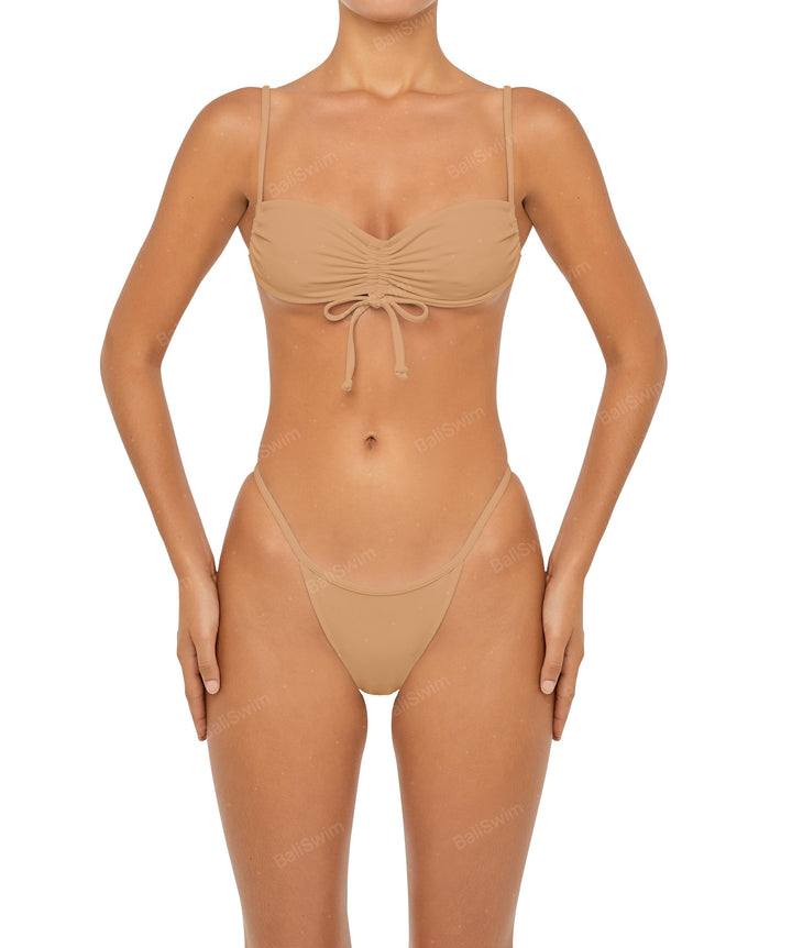 BSWS-T85 Adjustable Gathered Bikini Top