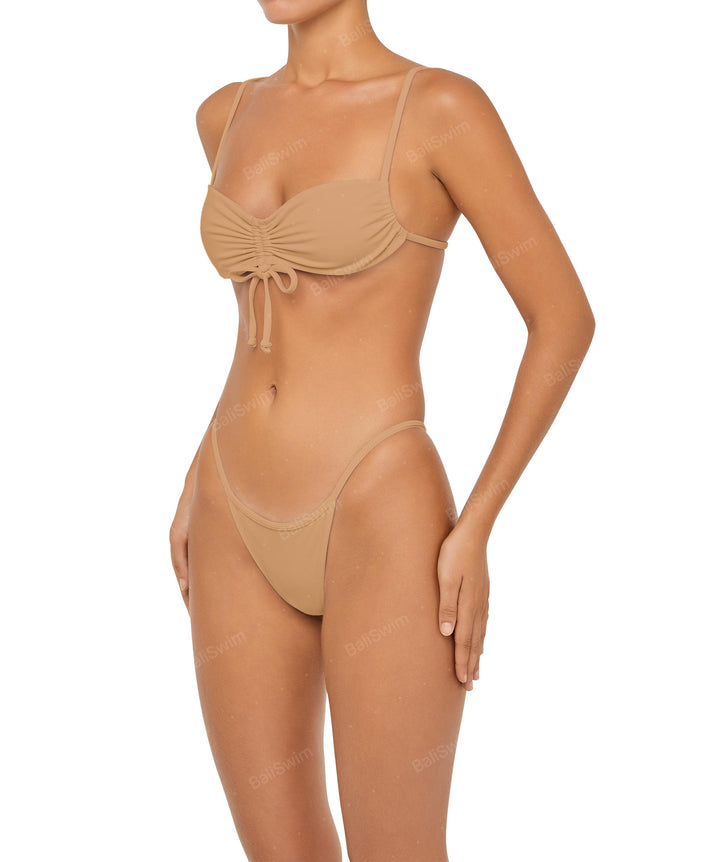 BSWS-T85 Adjustable Gathered Bikini Top