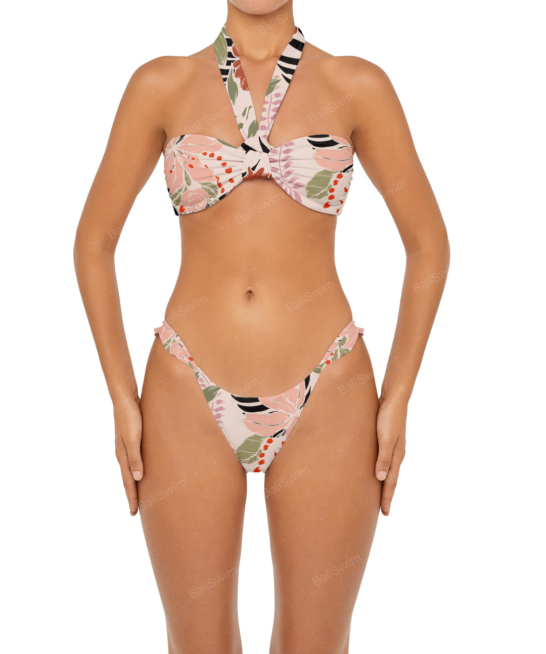 BSWS-T86 Removable Halter Bandeau Bikini Top