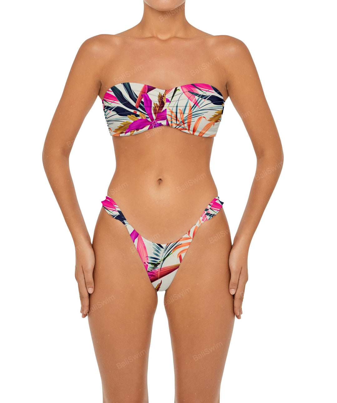 BSWS-T86 Removable Halter Bandeau Bikini Top