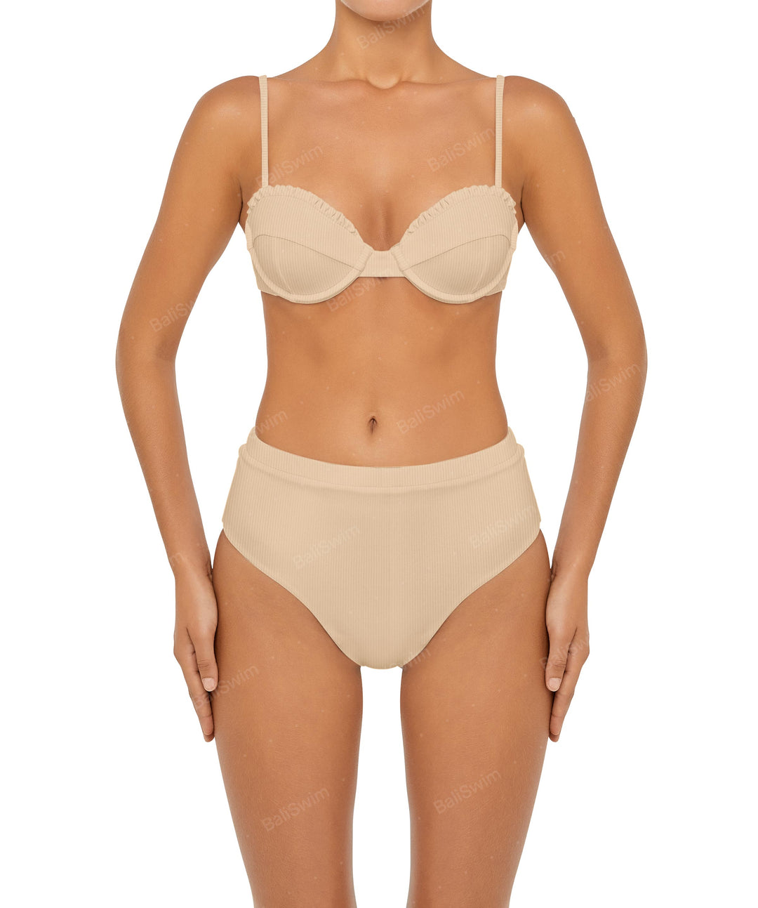 BSWS-T88 Ruffles Underwire Bikini Top