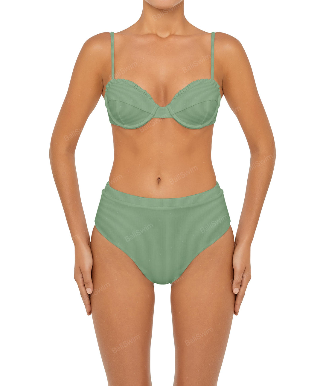 BSWS-B88 High Rise Bikini Bottom