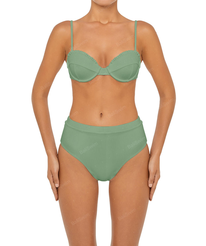 BSWS-T88 Ruffles Underwire Bikini Top
