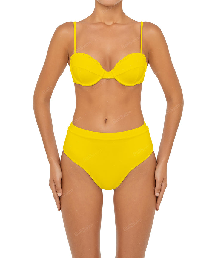 BSWS-T88 Ruffles Underwire Bikini Top