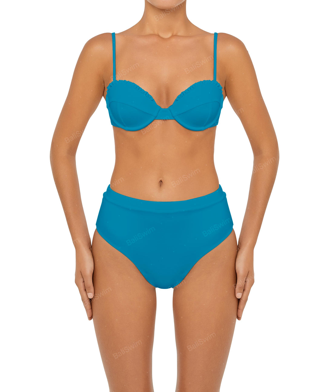 BSWS-T88 Ruffles Underwire Bikini Top