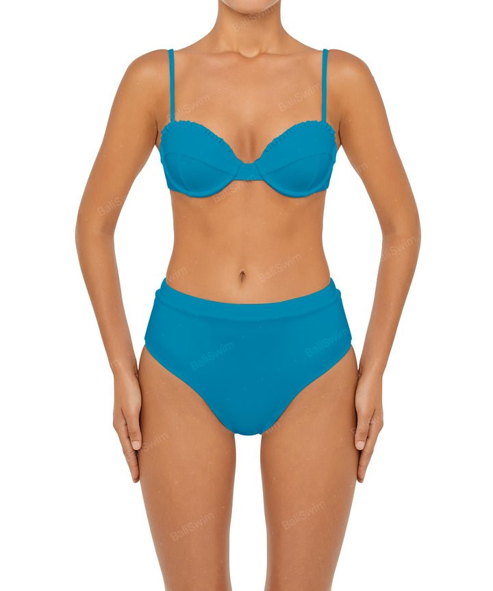 BSWS-T88 Ruffles Underwire Bikini Top