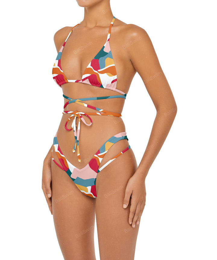 BSWS-B91 V-Waist Straps Bikini Bottom
