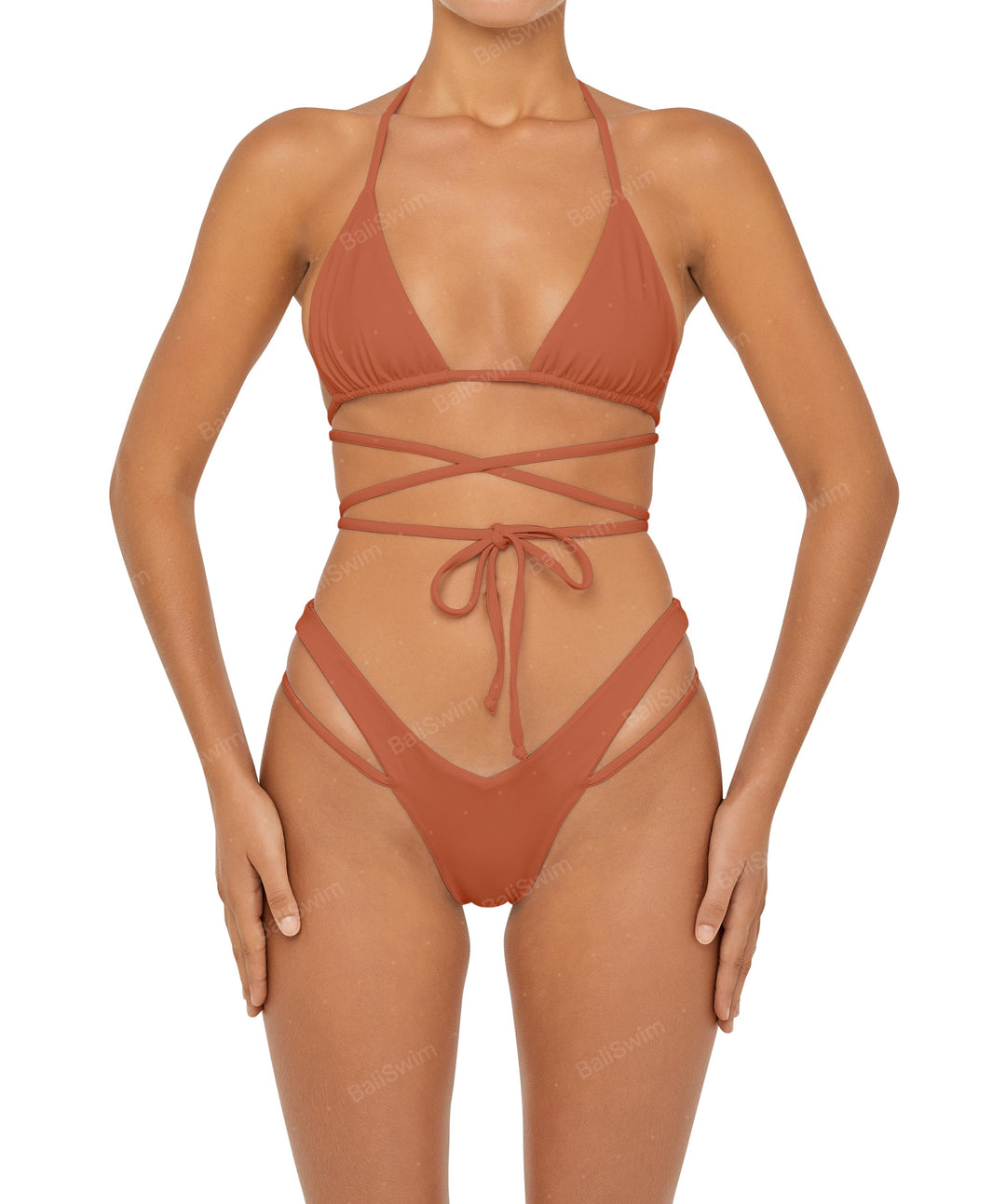 BSWS-B91 V-Waist Straps Bikini Bottom