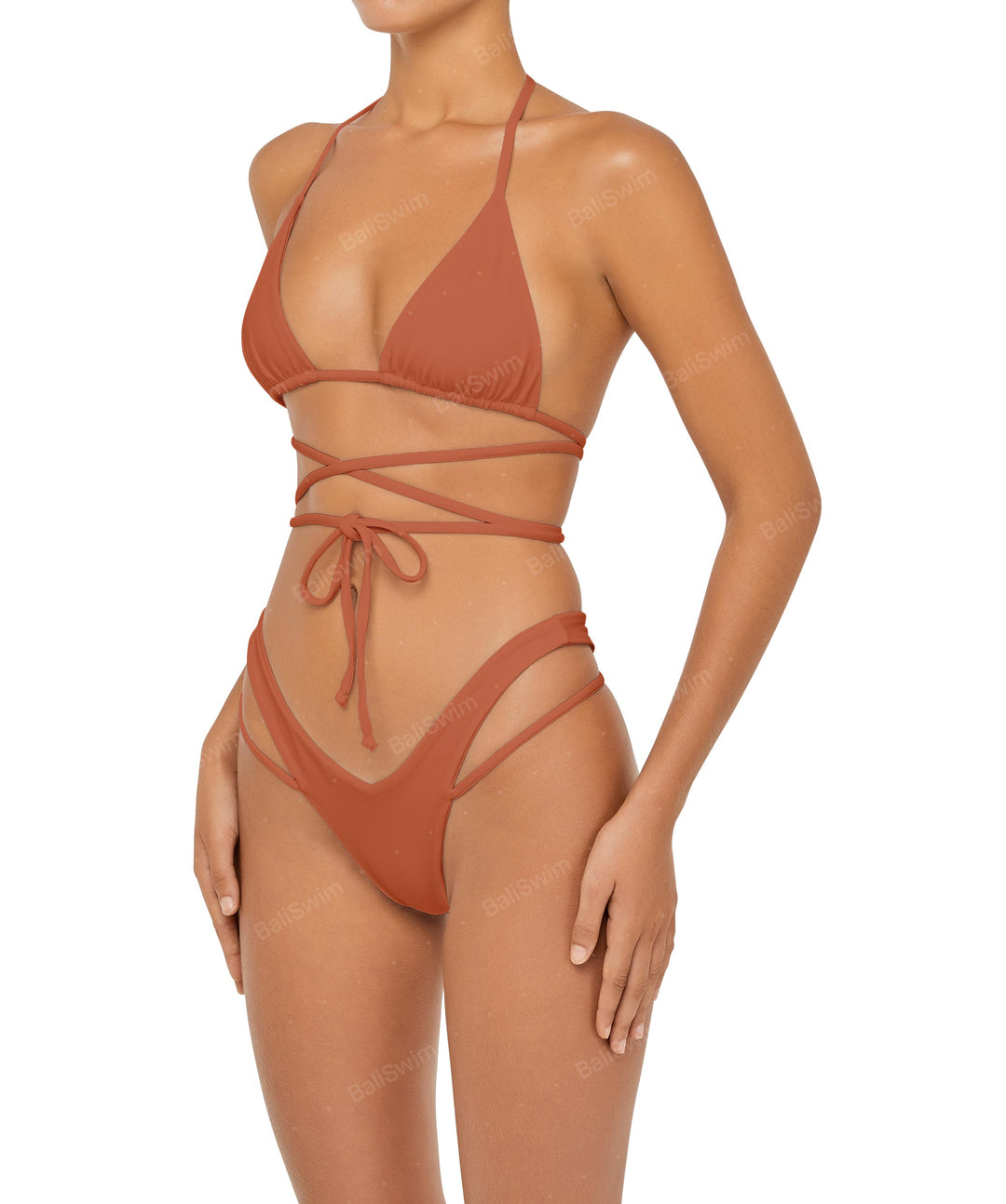 BSWS-B91 V-Waist Straps Bikini Bottom
