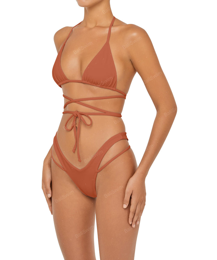 BSWS-B91 V-Waist Straps Bikini Bottom