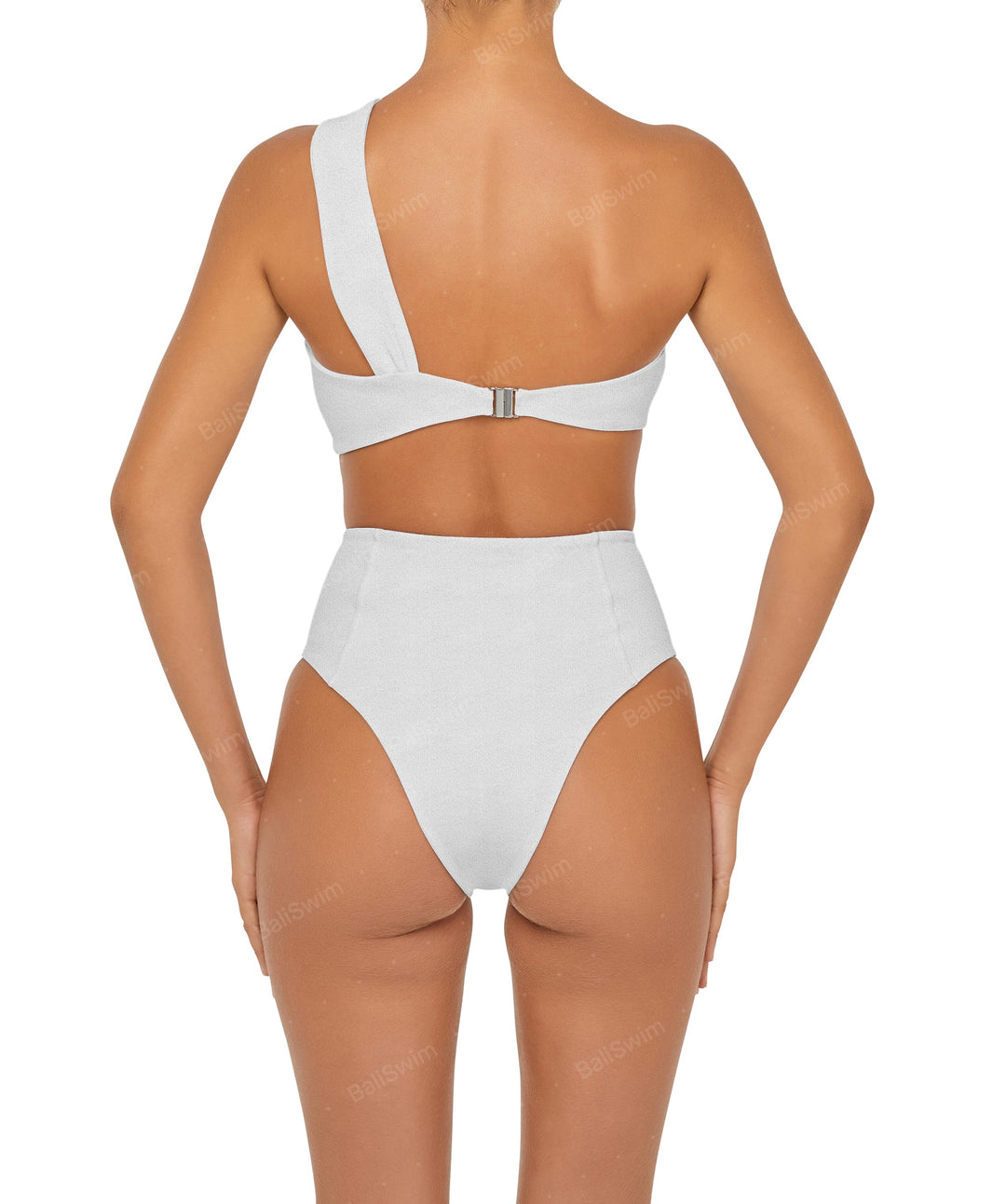 BSWS-T92 Ruched One Shoulder Bikini Top